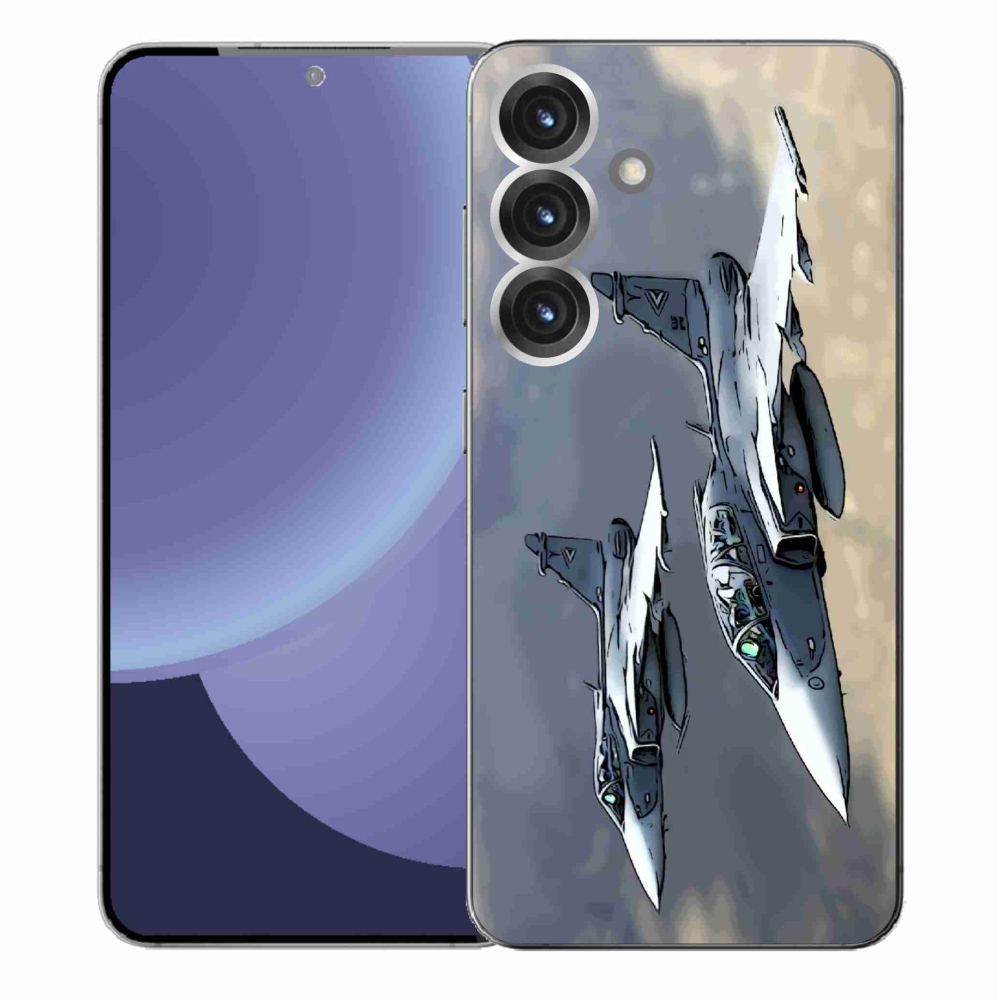 Gelový kryt mmCase na Samsung Galaxy S25+ - stíhačky