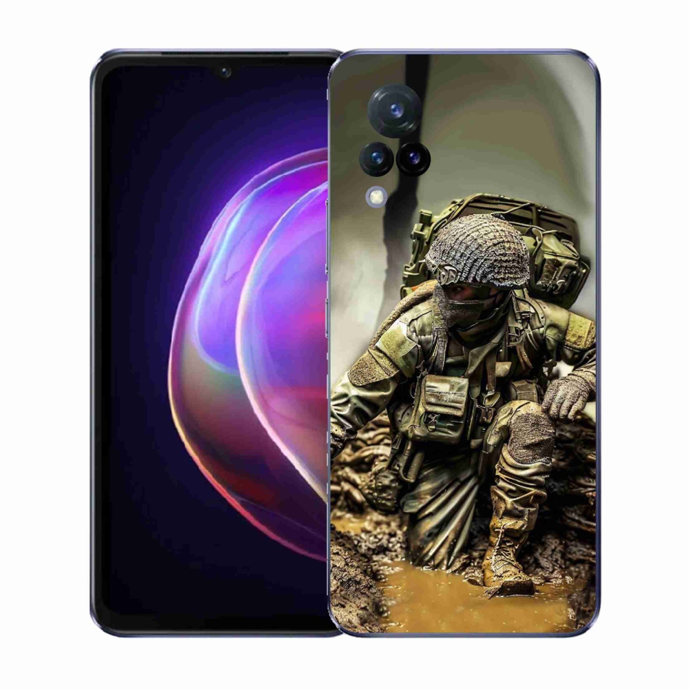 Gelový kryt mmCase na Vivo V21 4G/5G - voják