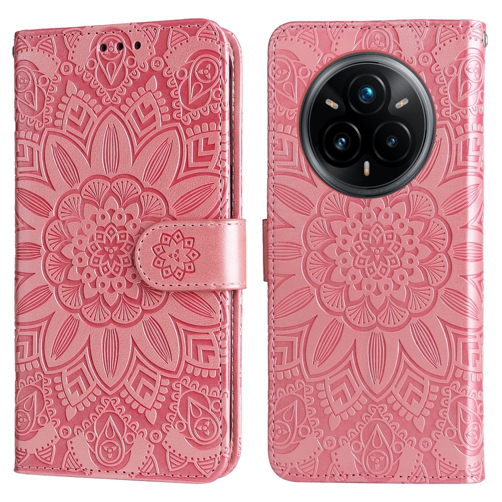 Sunflower knížkové pouzdro na Realme 14 Pro+ 5G - růžové