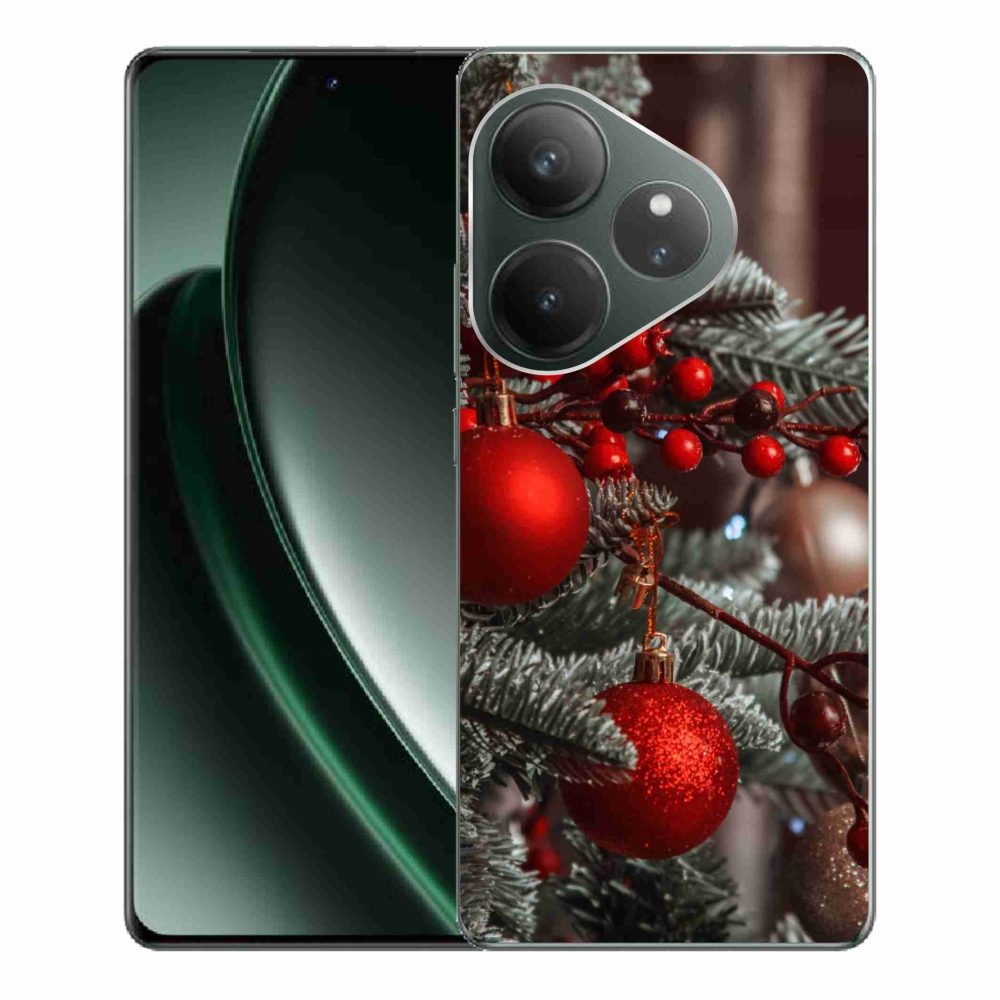 Gelový kryt mmCase na Realme GT 6 5G/GT 6T 5G - vánoční ozdoby 2