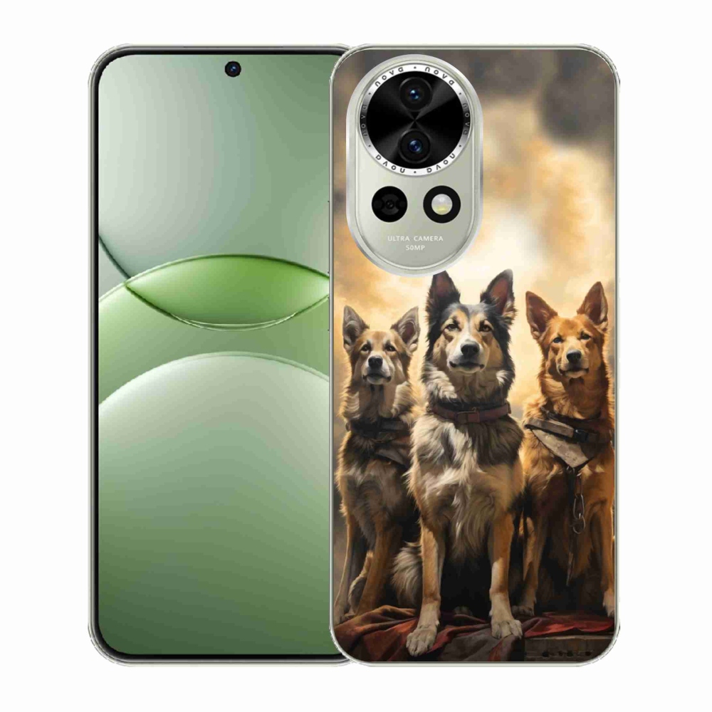 Gelový kryt mmCase na Huawei Nova 13 5G - tři psi