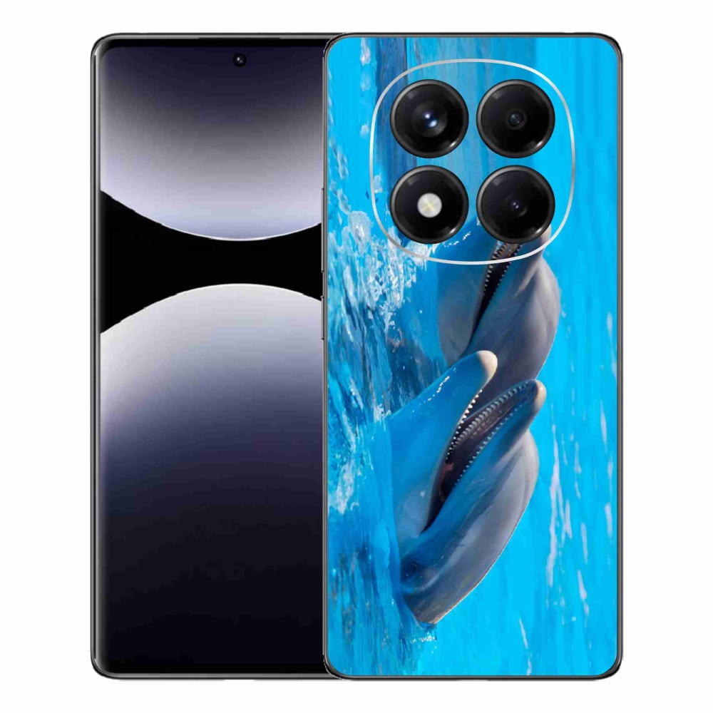 Gelový kryt mmCase na Xiaomi Redmi Note 14 Pro - delfíni