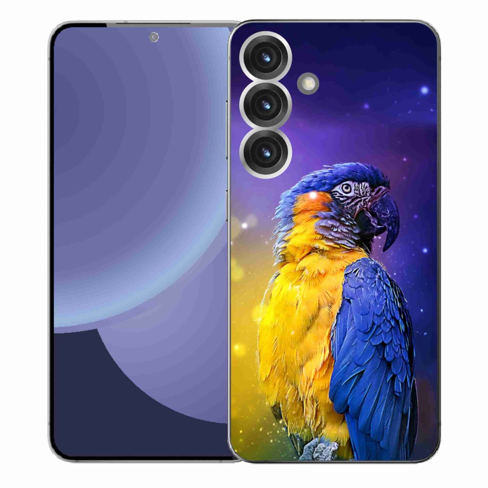 Gelový kryt mmCase na Samsung Galaxy S25+ - papoušek ara 1