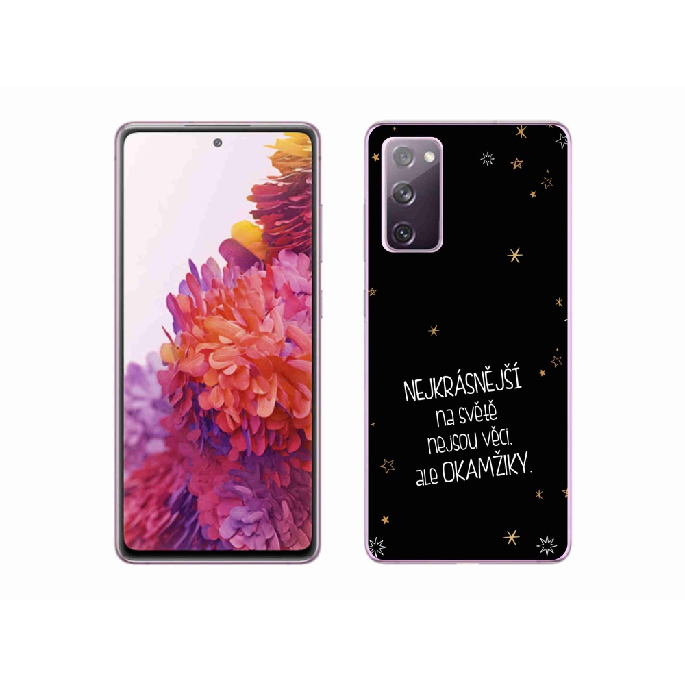 Gelový kryt mmCase na Samsung Galaxy S20 FE - citát 4 černé pozadí