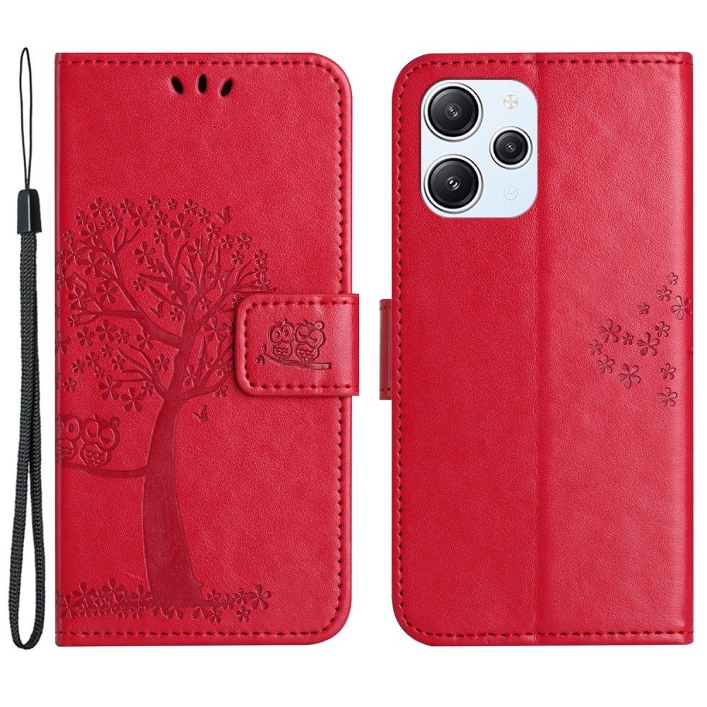 Tree knížkové pouzdro na Xiaomi Redmi 12 4G/5G - červené