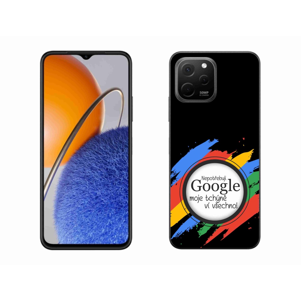 Gelový kryt mmCase na Huawei Nova Y61 - tchýně ví všechno černé pozadí