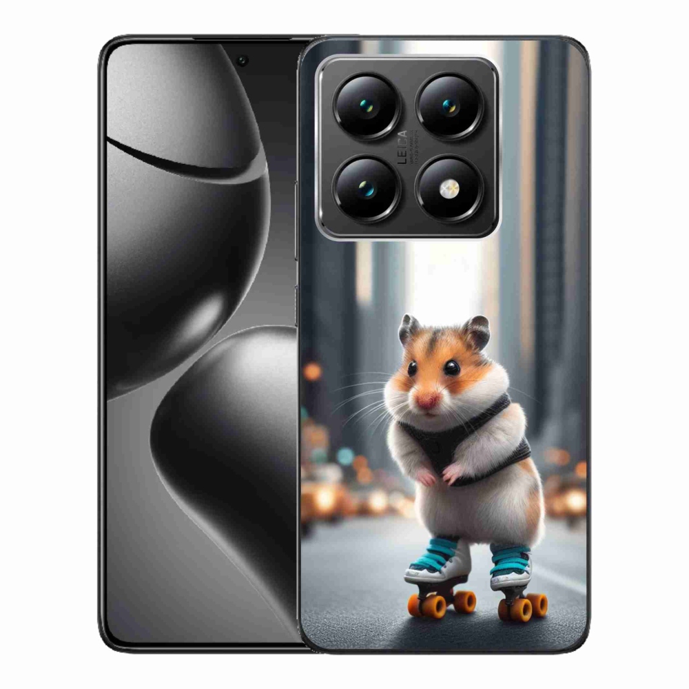 Gelový kryt mmCase na Xiaomi 14T - křeček na bruslích