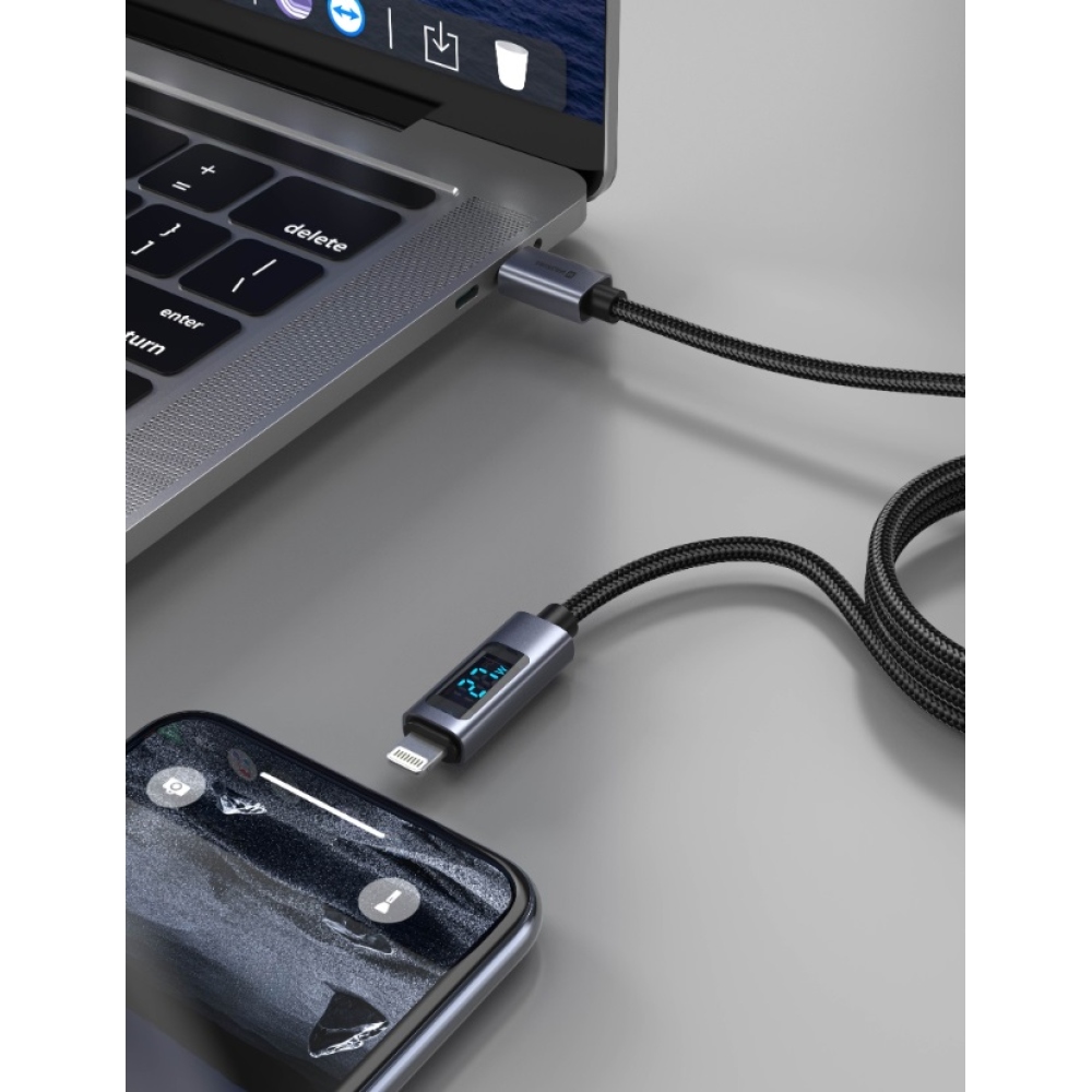 Swissten LCD kabel USB-C / Lightning 1,5m