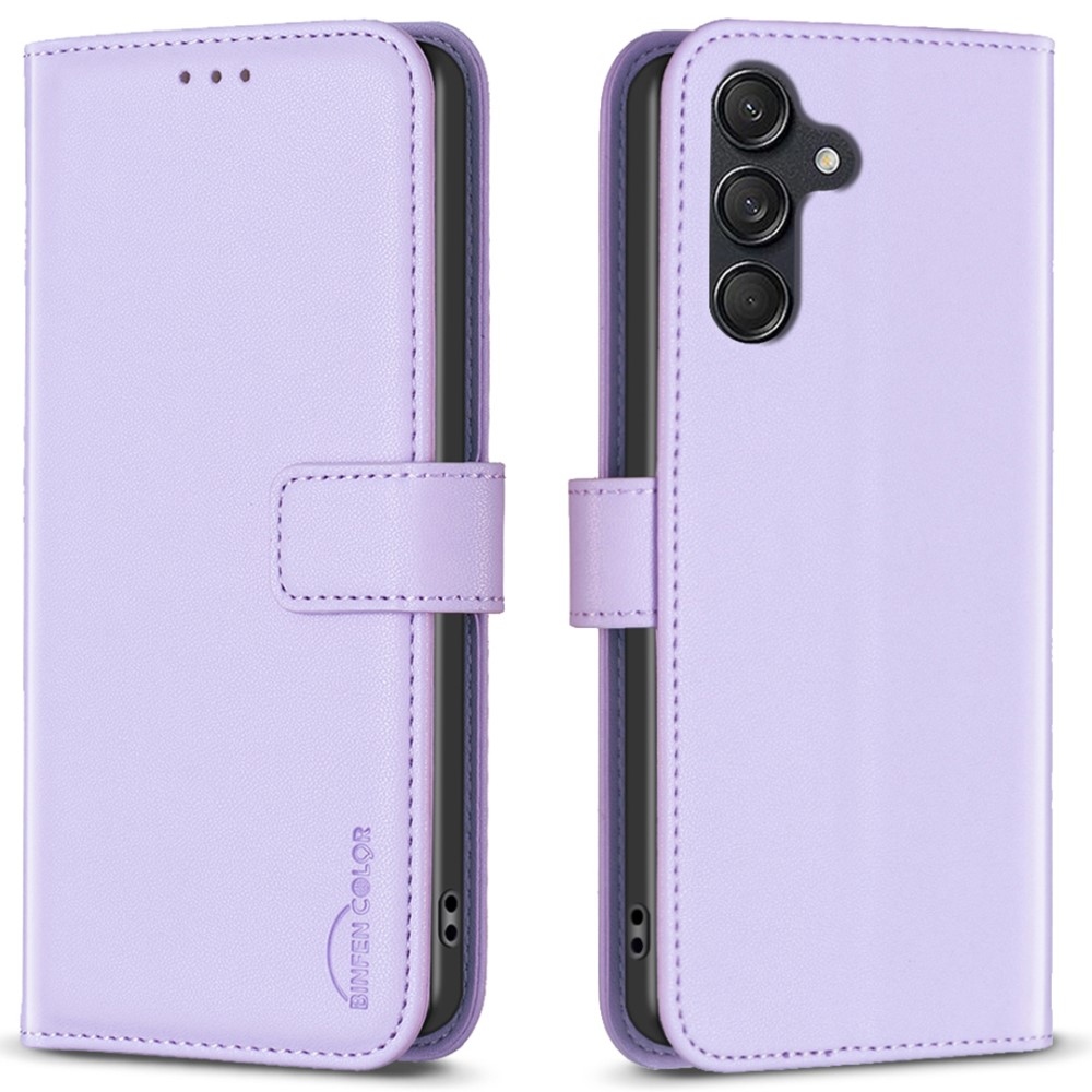 BNF knížkové pouzdro na Samsung Galaxy M55 5G - světlefialové