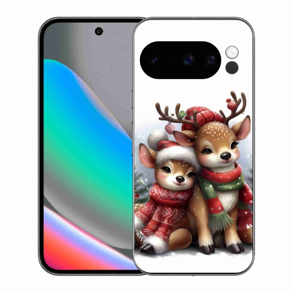 Gelový kryt mmCase na Google Pixel 10 Pro - vánoční sobi