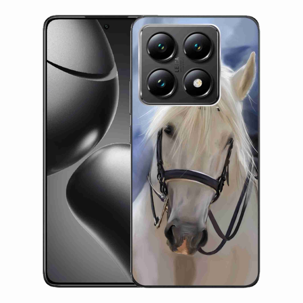 Gelový kryt mmCase na Xiaomi 14T - bílý kůň
