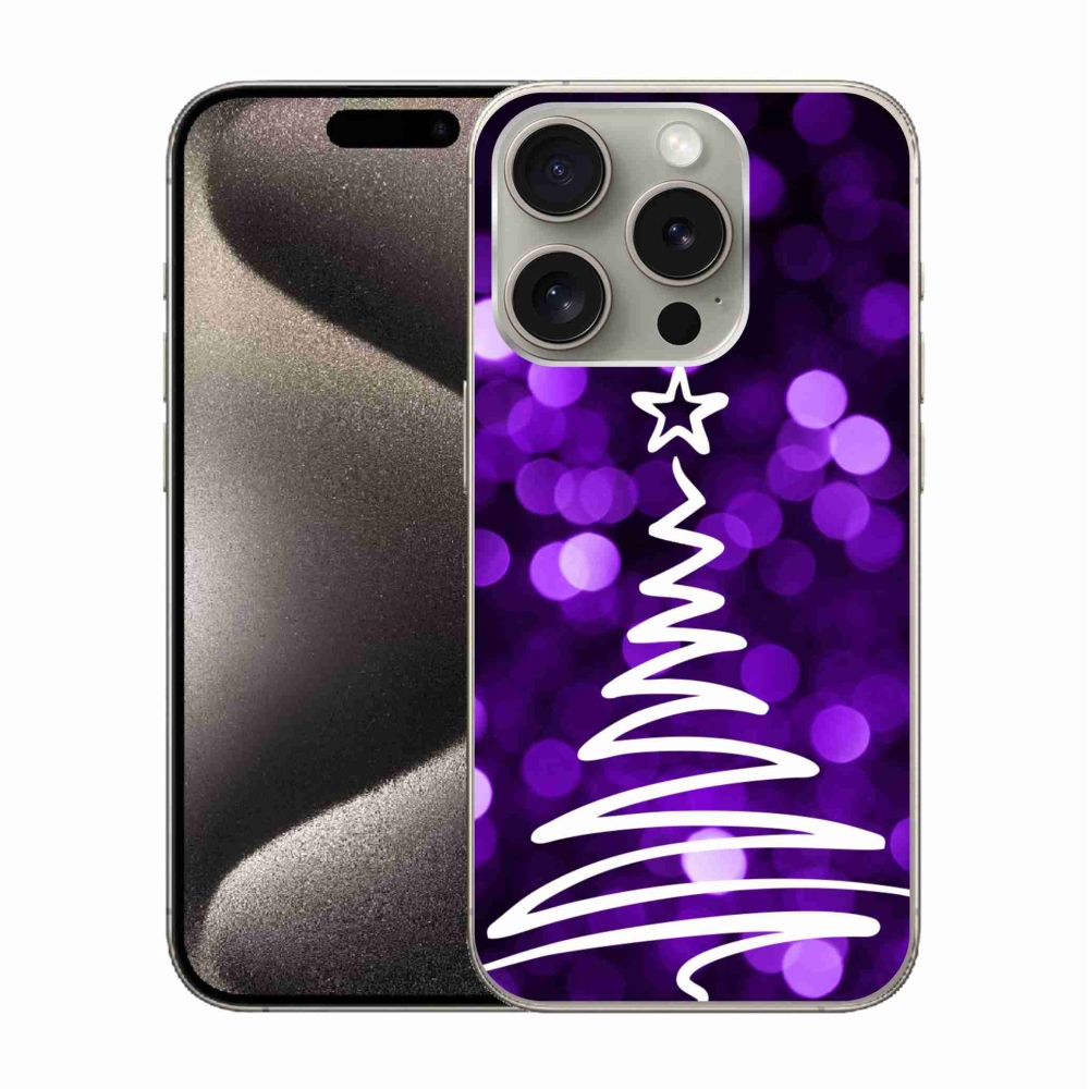 Gelový kryt mmCase na iPhone 15 Pro - stromek
