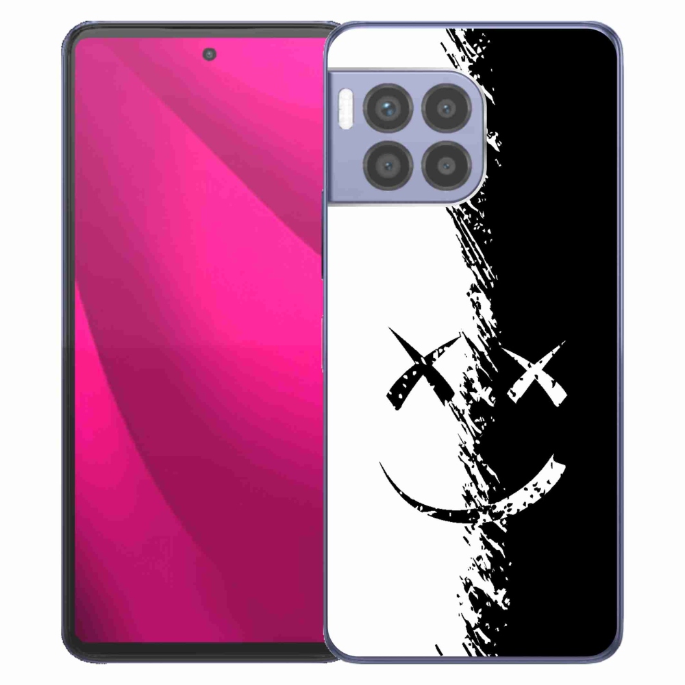 Gelový kryt mmCase na T-Mobile T Phone 2 Pro - černobílý smajlík