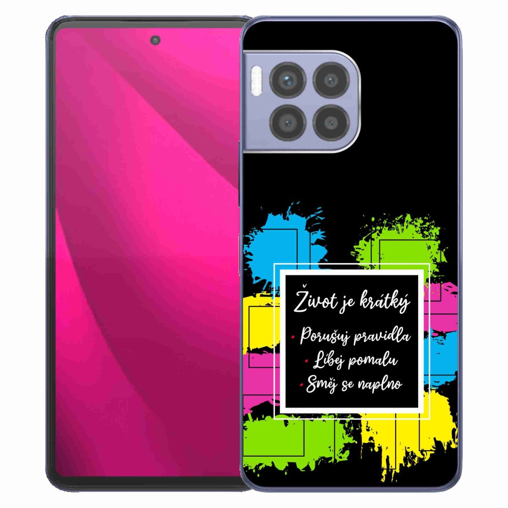 Gelový kryt mmCase na T-Mobile T Phone 2 Pro - citát 5 černé pozadí
