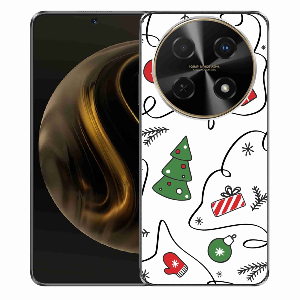 Gelový kryt mmCase na Huawei Nova 12i - vánoční motivy