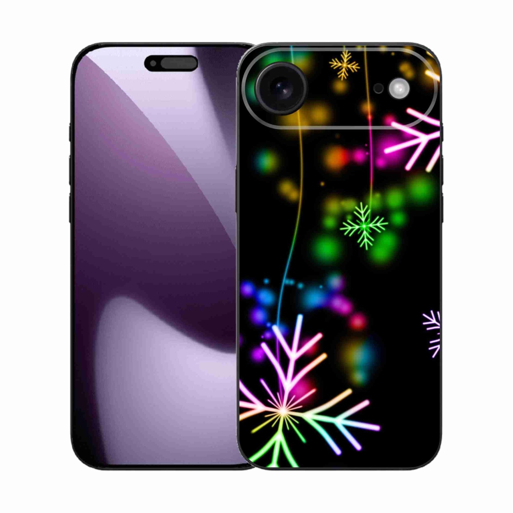 Gelový kryt mmCase na iPhone 17 Air - barevné vločky
