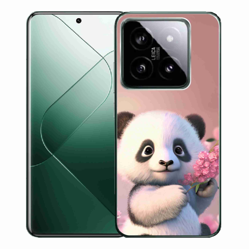 Gelový kryt mmCase na Xiaomi 14 Pro - roztomilá panda