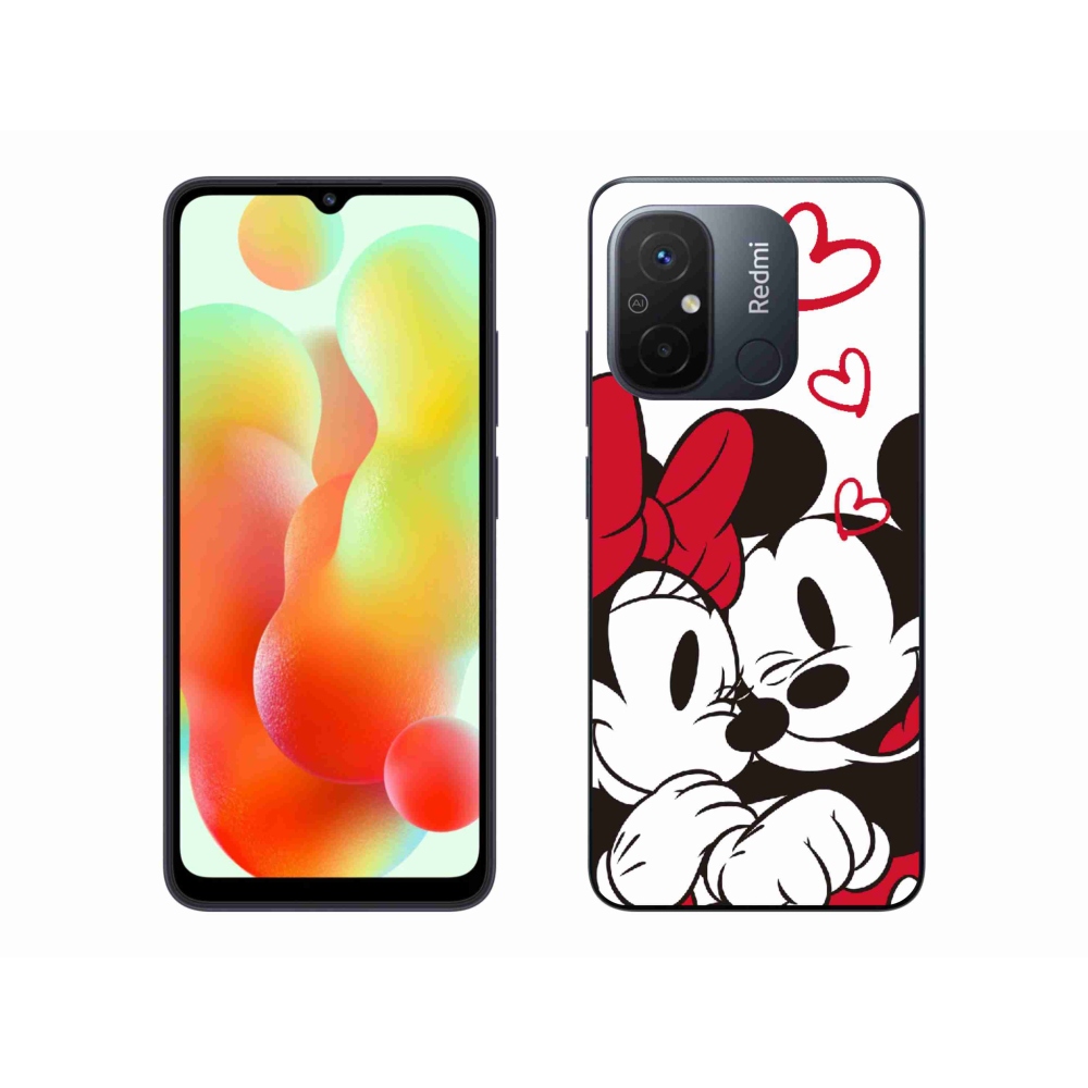 Gelový kryt mmCase na Xiaomi Redmi 12C - minnie a mickey