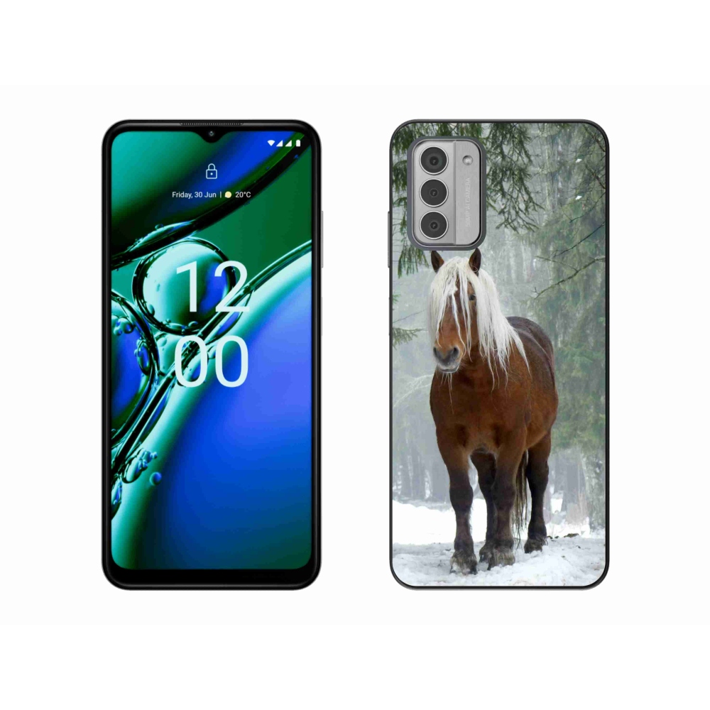 Gelový obal mmCase na Nokia G42 - kůň v lese