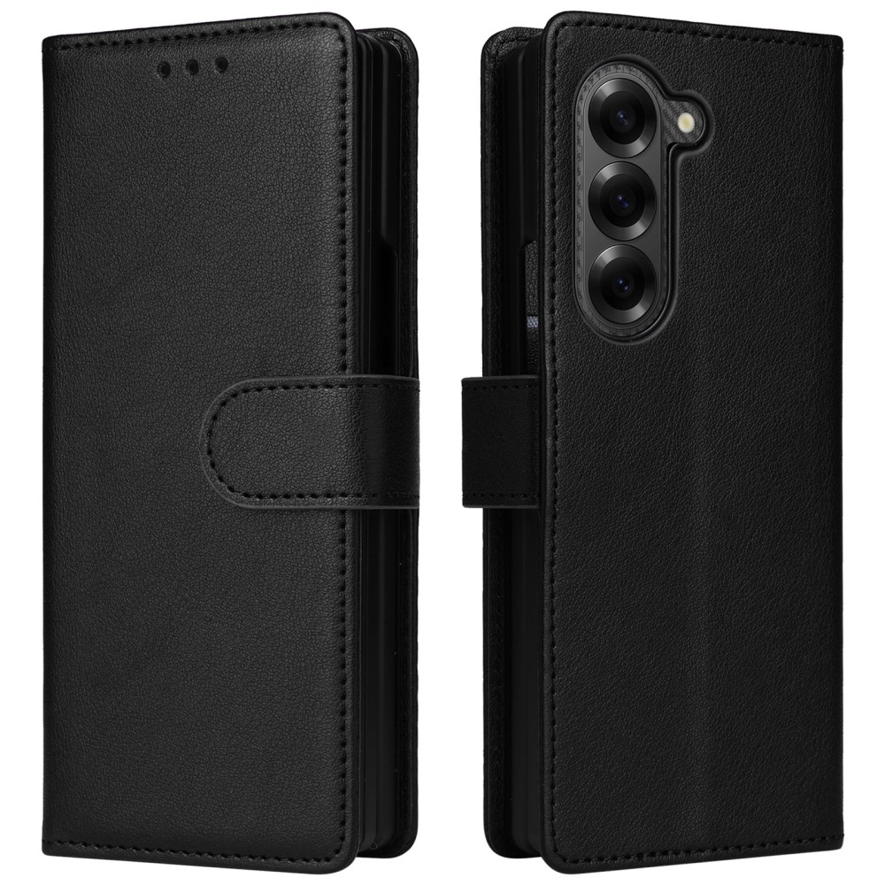 Wallet knížkové pouzdro na Samsung Galaxy Z Fold6 5G - černé
