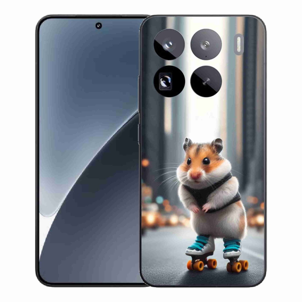 Gelový kryt mmCase na Xiaomi 15 Pro - křeček na bruslích
