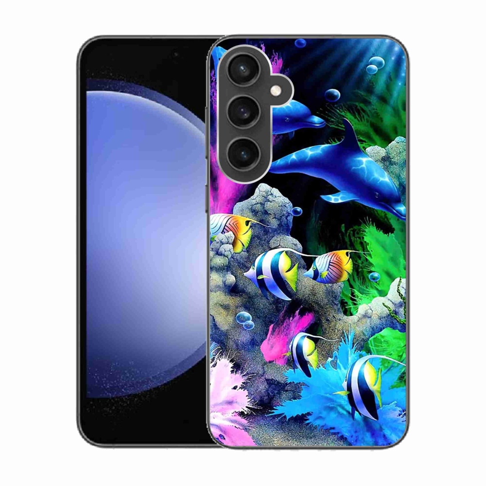 Gelový obal mmCase na Samsung Galaxy S23 FE - mořský svět