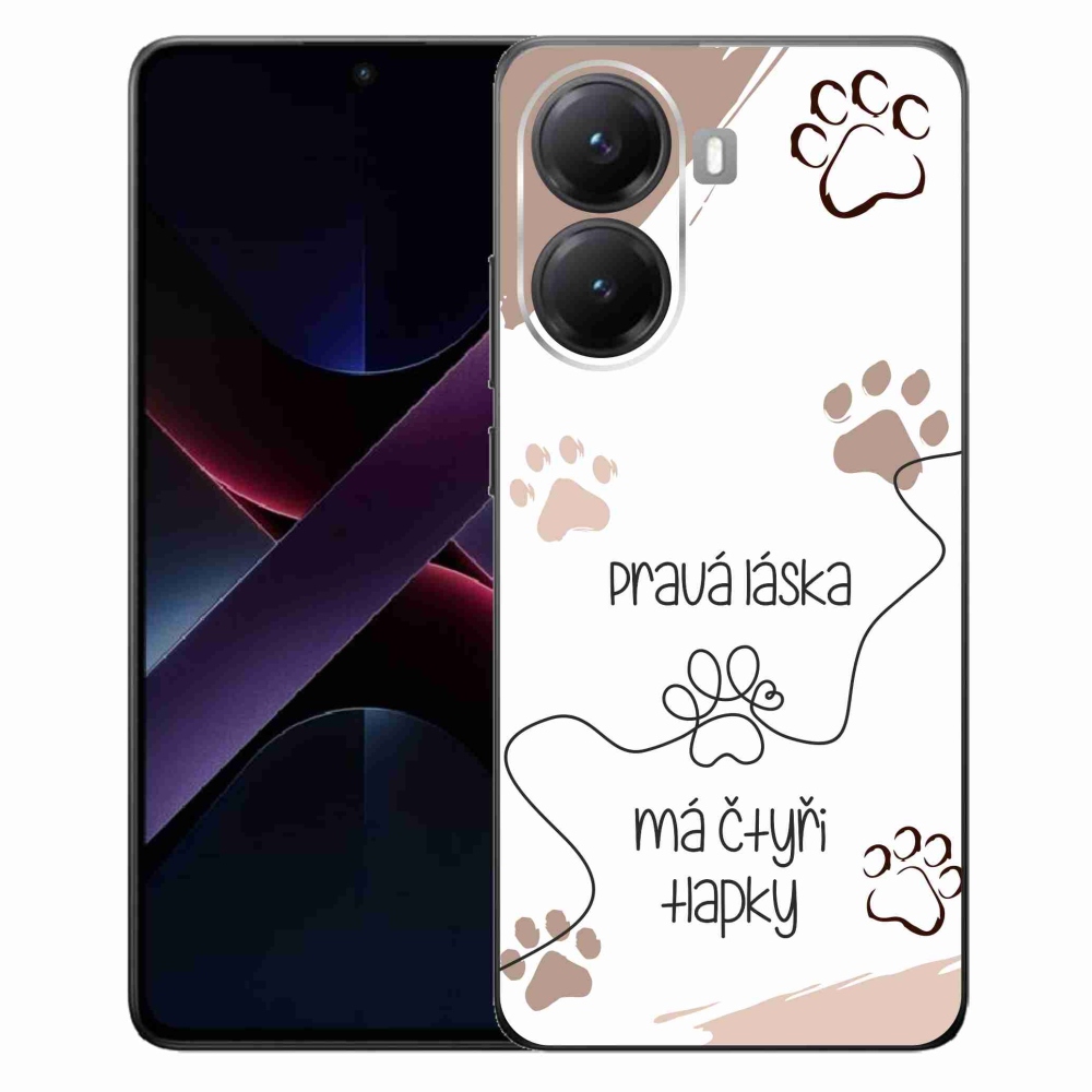 Gelový kryt mmCase na Xiaomi Poco X7 Pro 5G - psí motiv 1 bílé pozadí