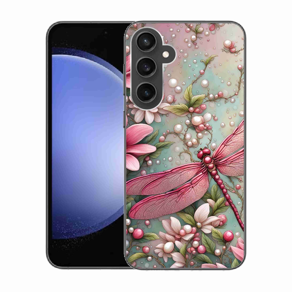 Gelový kryt mmCase na Samsung Galaxy S23 FE - vážka