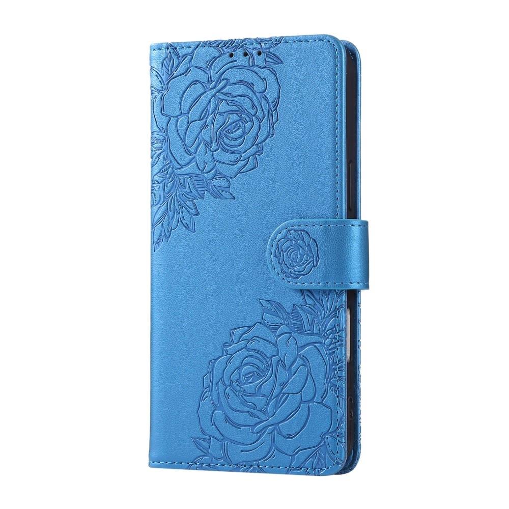 Rose knížkové pouzdro na Xiaomi Poco M7 Pro 5G/Note 14 5G - modré