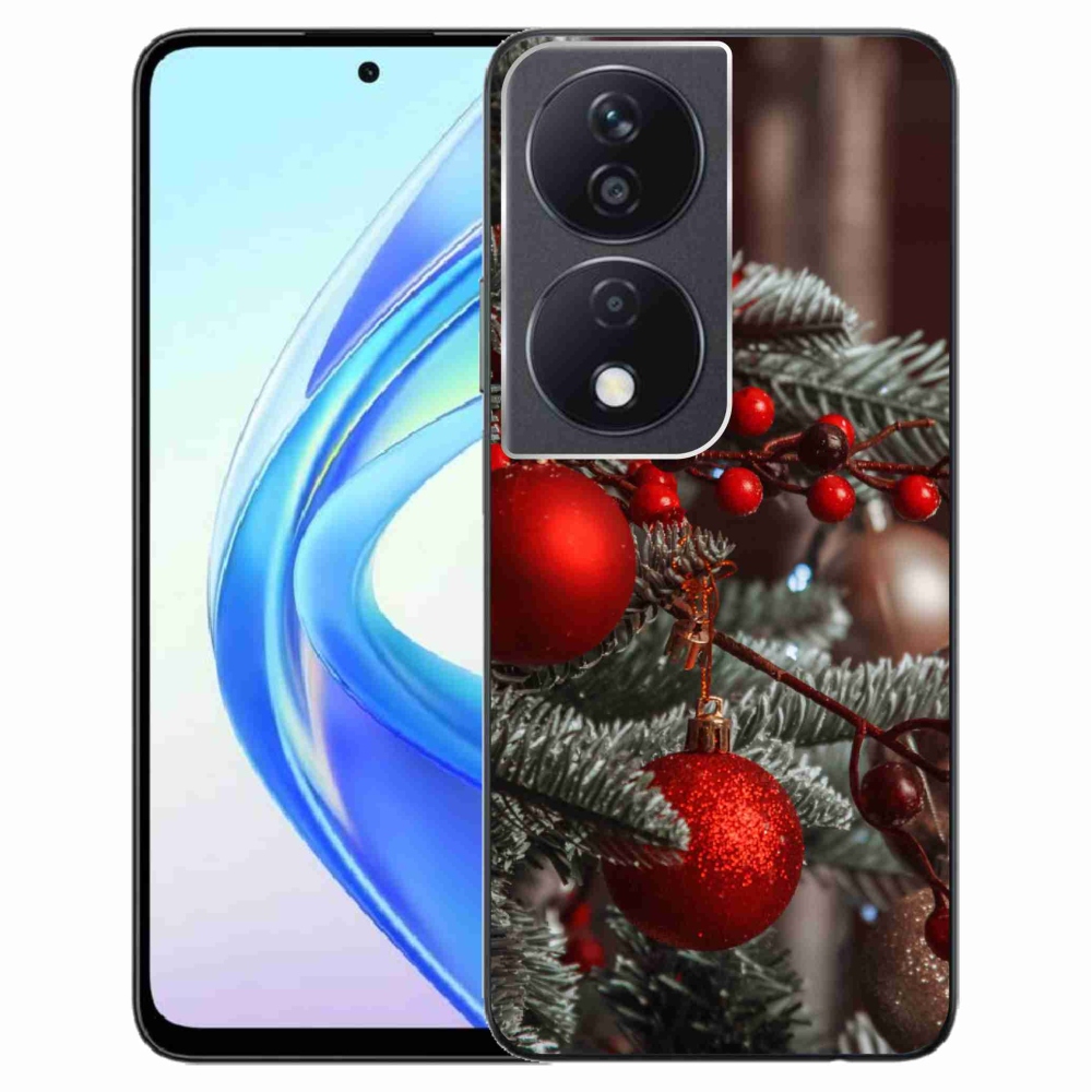 Gelový kryt mmCase na Honor X7b/Honor 90 Smart - vánoční ozdoby 2