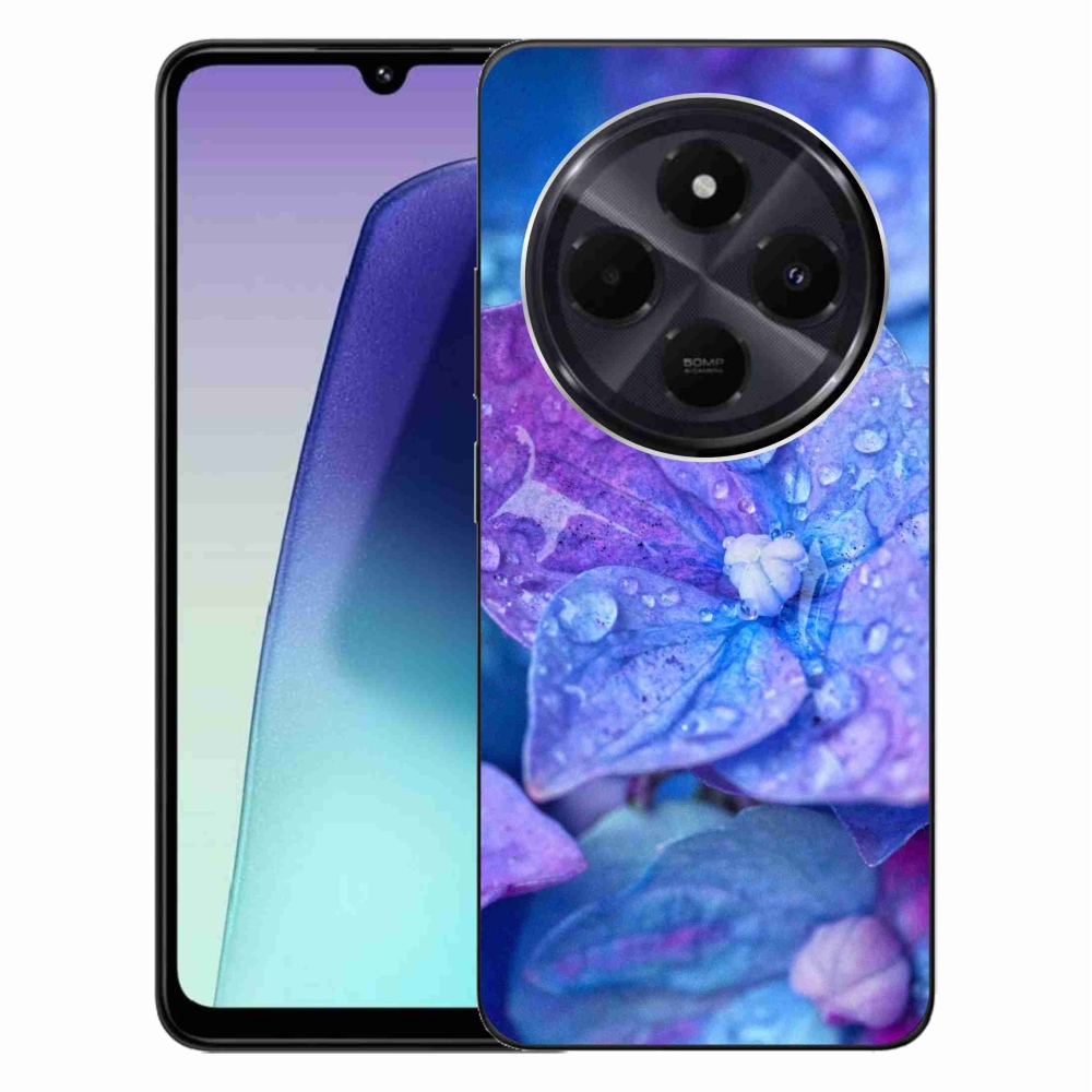 Gelový kryt mmCase na Xiaomi Redmi 14C/Poco C75 - fialový květ