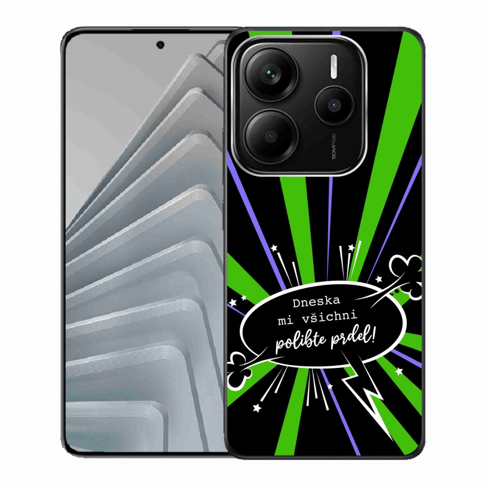 Gelový kryt mmCase na Xiaomi Redmi Note 14 5G - vtipný text 15 černé pozadí