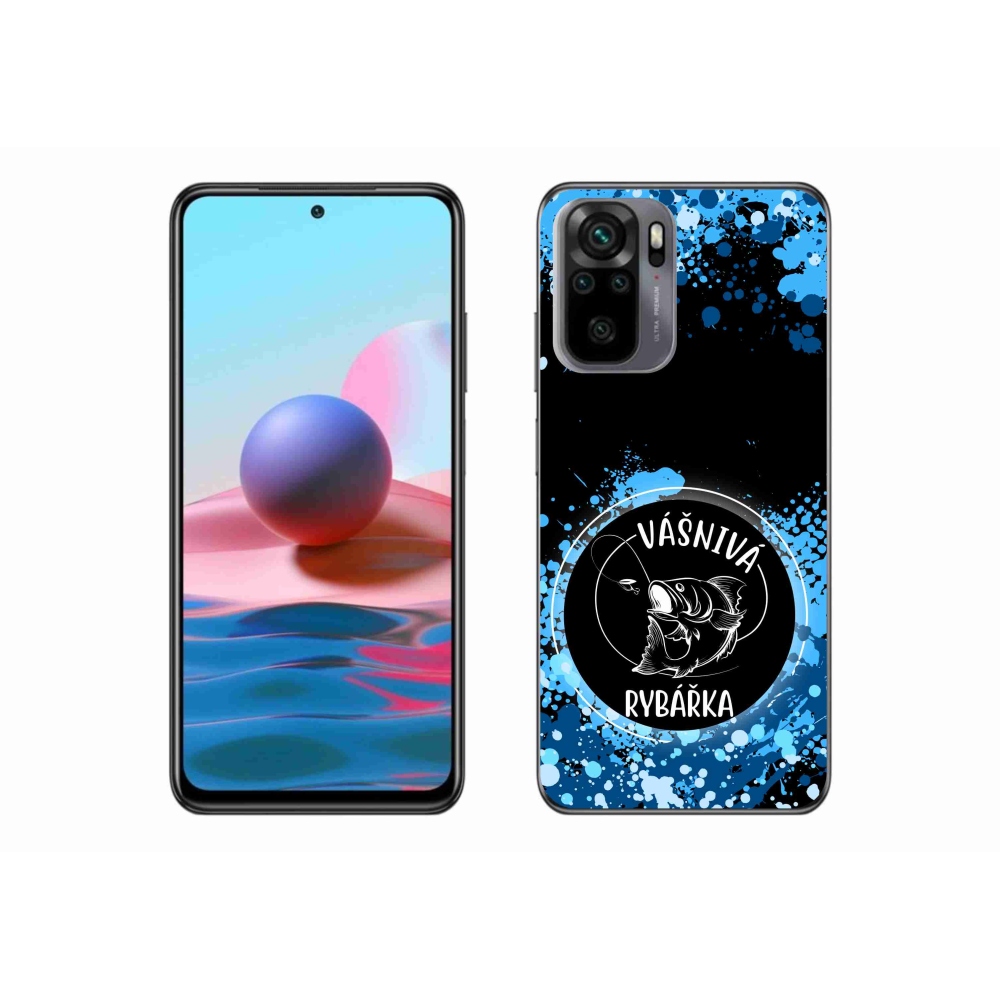 Gelový kryt mmCase na Xiaomi Poco M5s - vášnivá rybářka černé pozadí