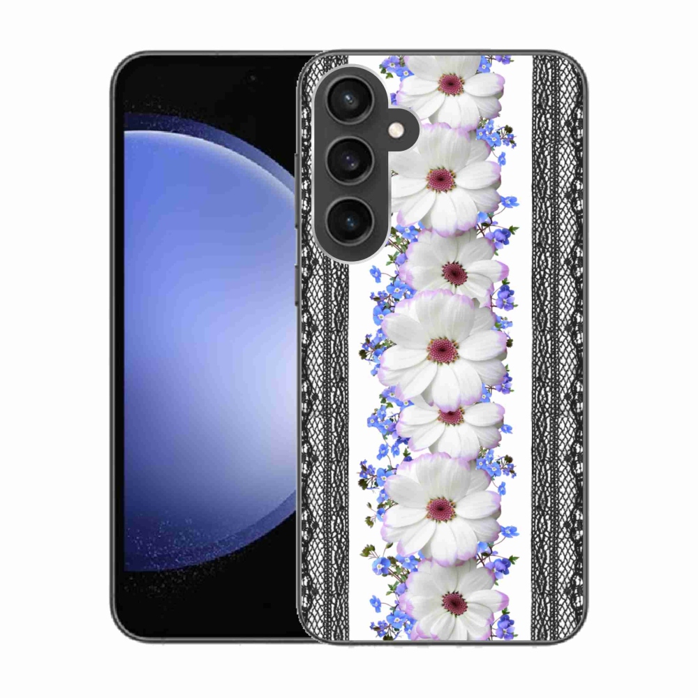 Gelový kryt mmCase na Samsung Galaxy S23 FE - květiny 8