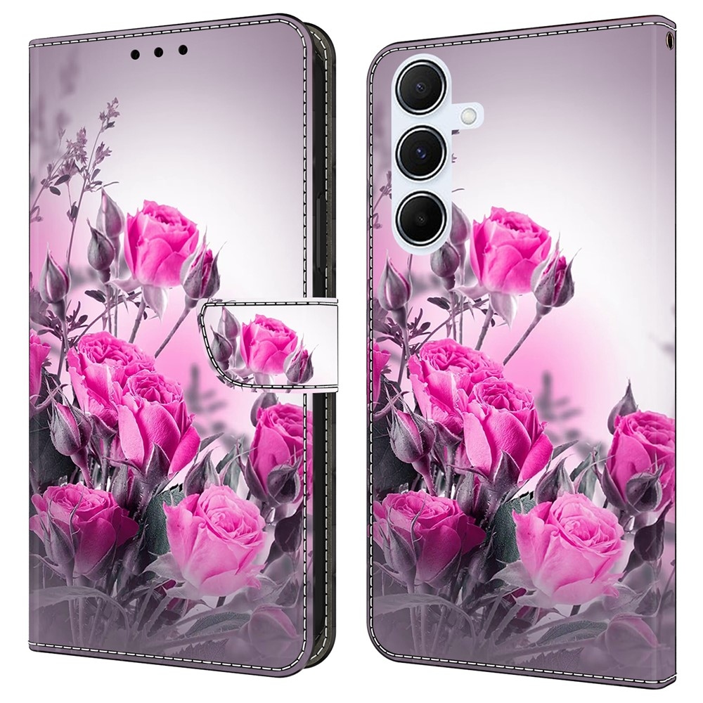 Firmly knížkové pouzdro na Samsung Galaxy A17 5G/A26 5G - růžové květy