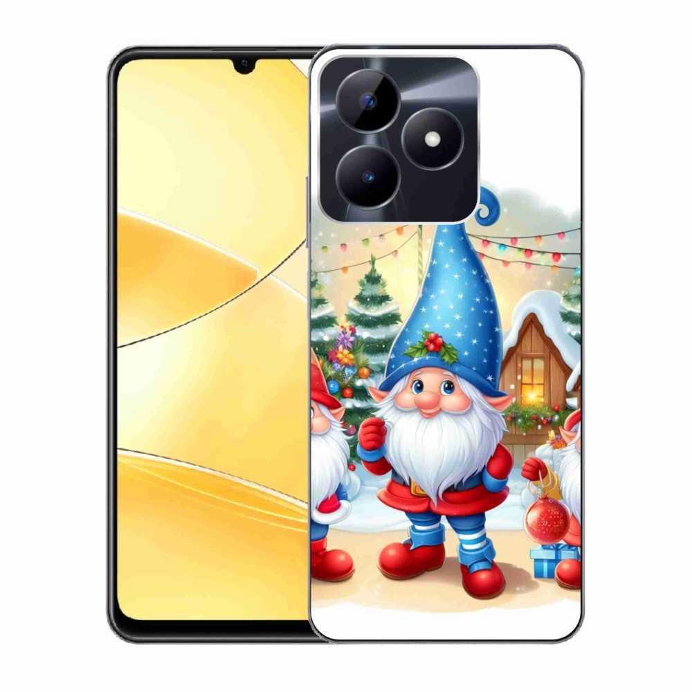 Gelový kryt mmCase na Realme C51/C53 - vánoční skřítci