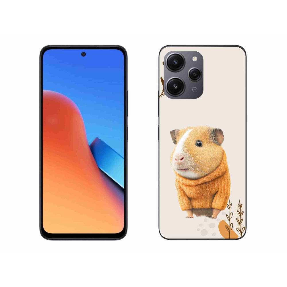 Gelový kryt mmCase na Xiaomi Redmi 12 - morče ve svetru