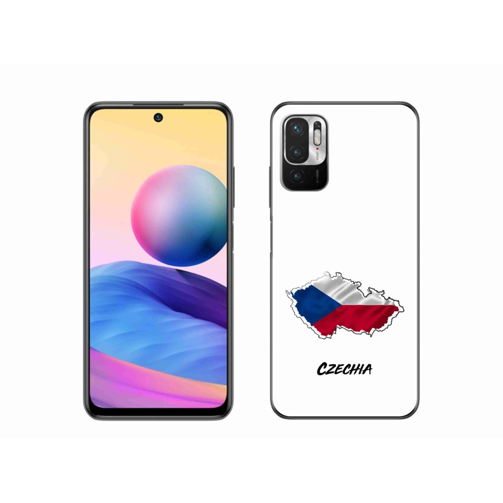 Gelový kryt mmCase na Xiaomi Redmi Note 10 5G - Czechia bílé pozadí