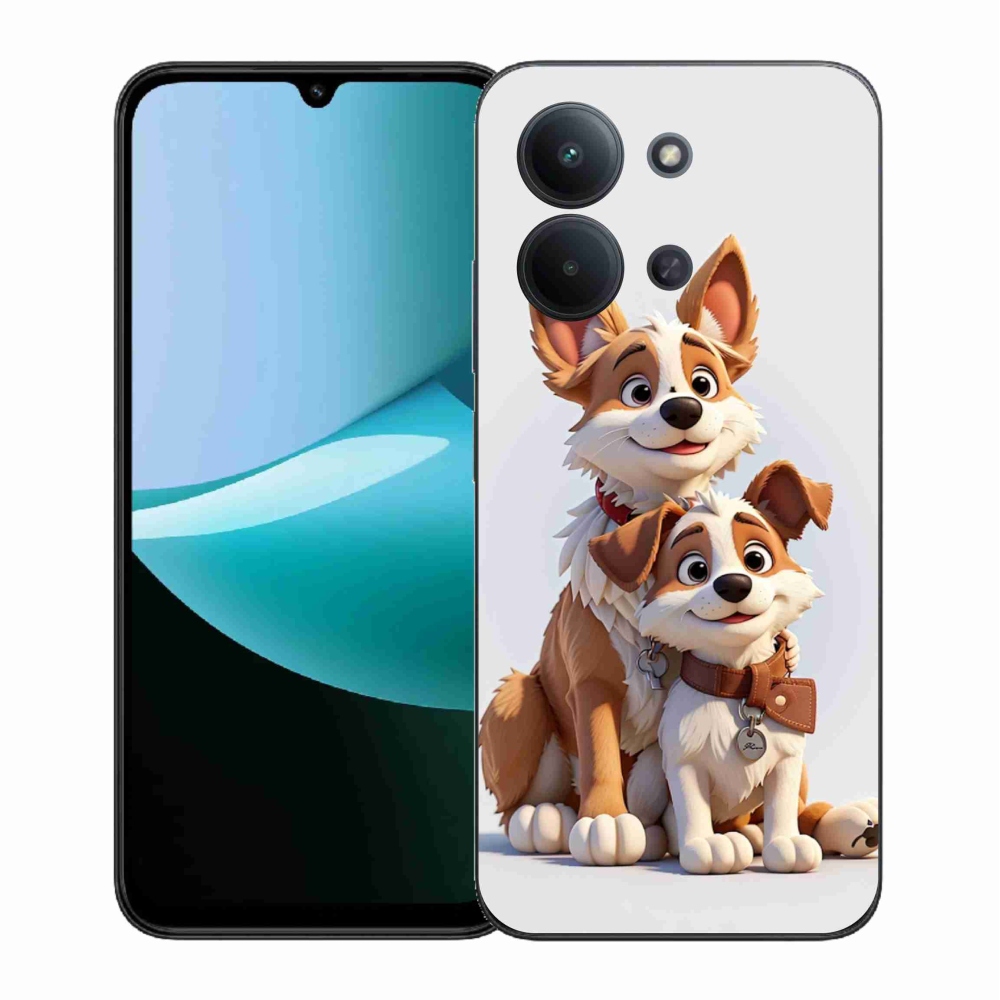 Gelový kryt mmCase na Xiaomi Redmi 15C 4G (171mm)/Poco C85 4G (171mm) - kreslení psi