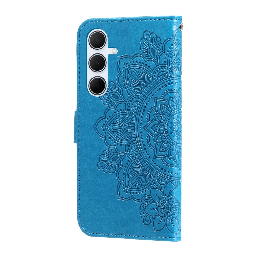 Mandala knížkové pouzdro na Samsung Galaxy A36 5G - modré