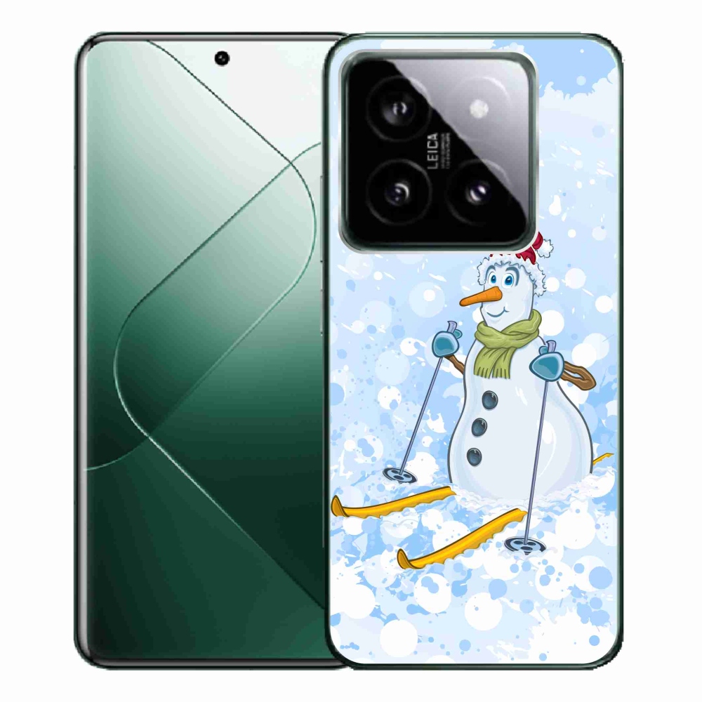 Gelový kryt mmCase na Xiaomi 14 Pro - sněhulák