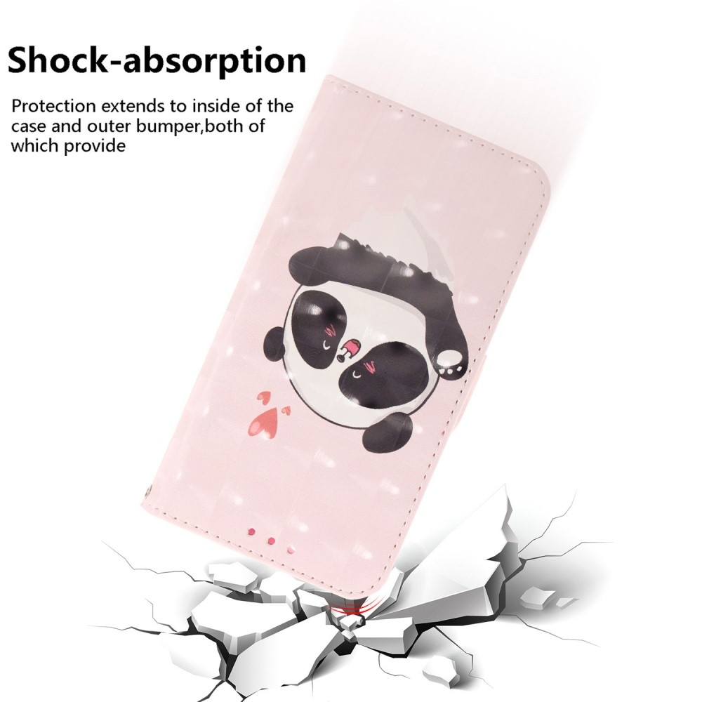 Print knížkové pouzdro na Xiaomi Redmi 12 4G/5G - roztomilá panda