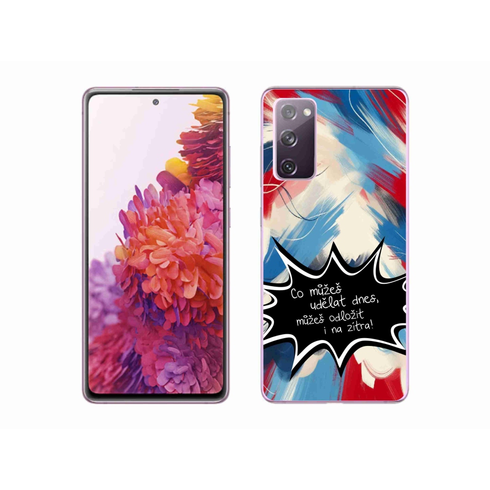 Gelový kryt mmCase na Samsung Galaxy S20 FE - vtipný text 9 černé pozadí