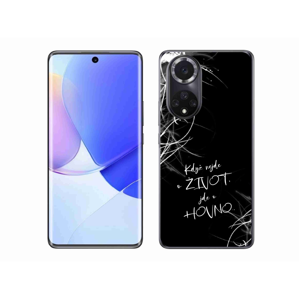 Gelový kryt mmCase na Honor 50 - vtipný text 16 černé pozadí