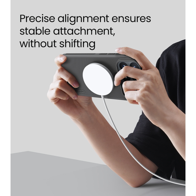 Nillkin Super Frosted PRO Magnetic Zadní Kryt pro Poco F9 Pro Transparent Black