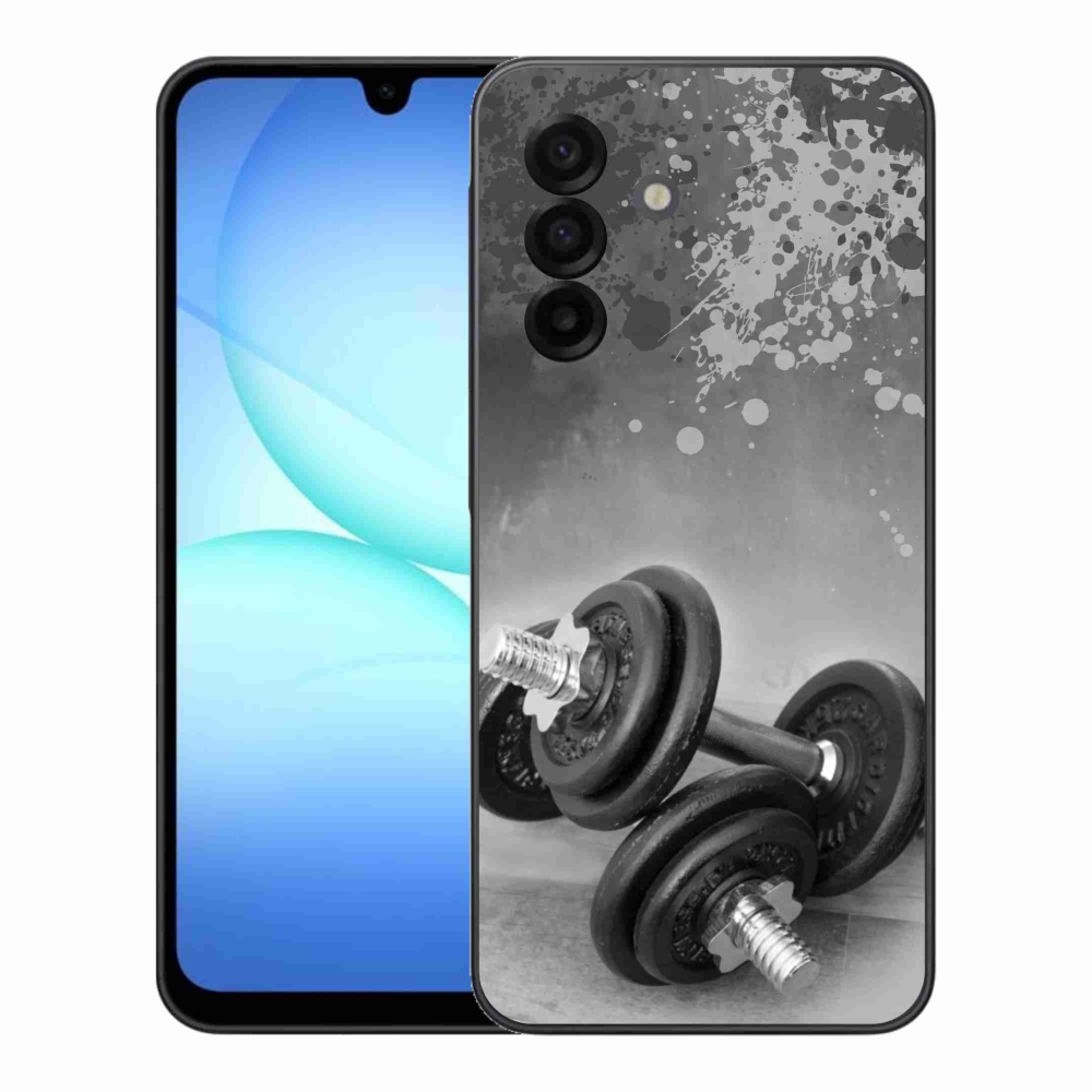 Gelový kryt mmCase na Samsung Galaxy A17 4G/5G - činky 1