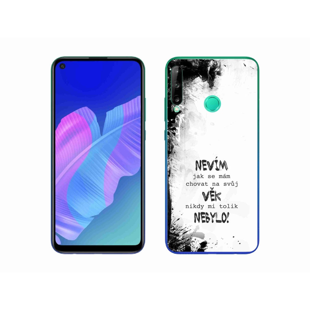 Gelový kryt mmCase na Huawei P40 Lite E - vtipný text 14 bílé pozadí