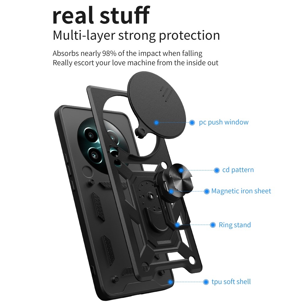 Slide odolný kryt na Realme 12+ 5G - černý