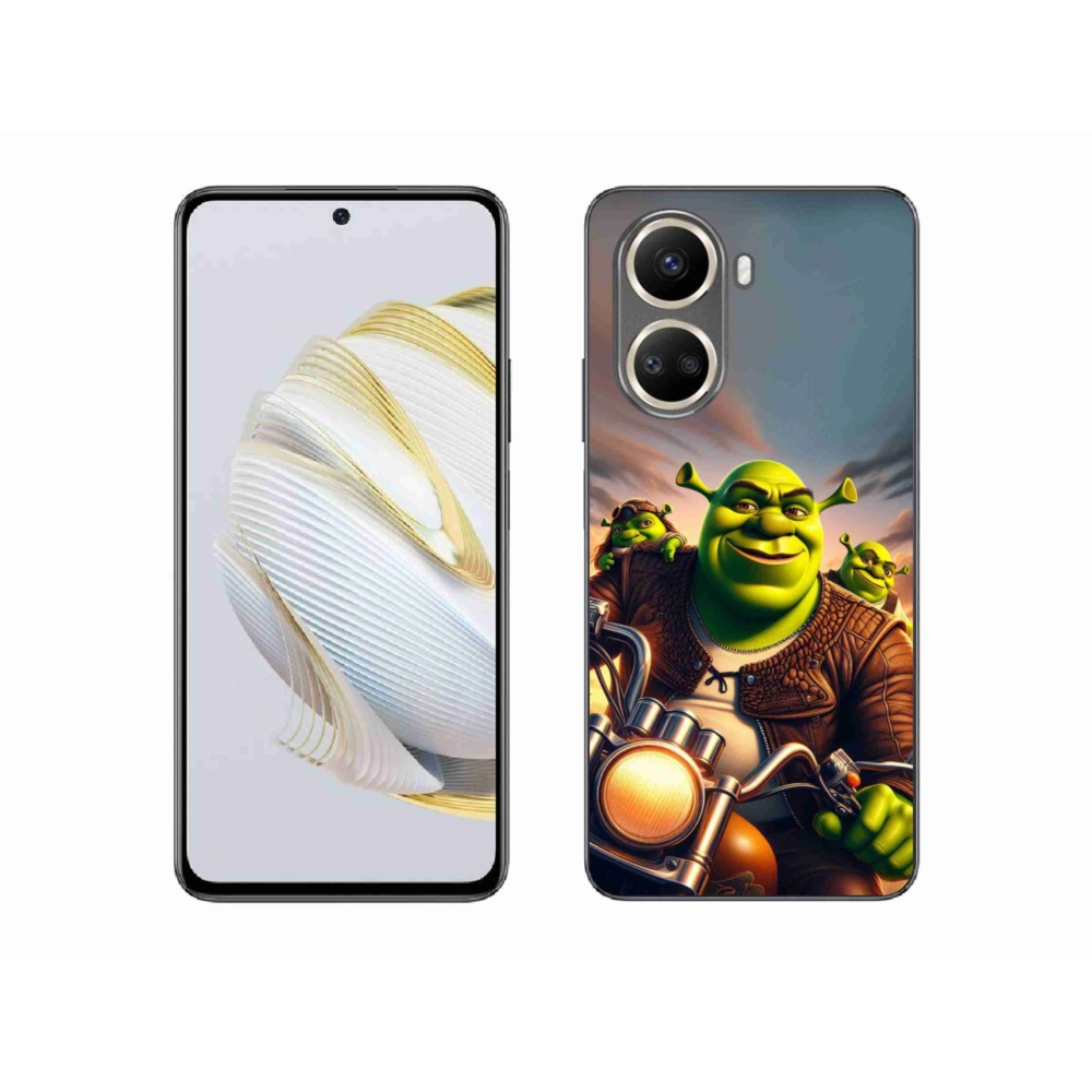 Gelový kryt mmCase na Huawei Nova 10 SE - shrek na motorce