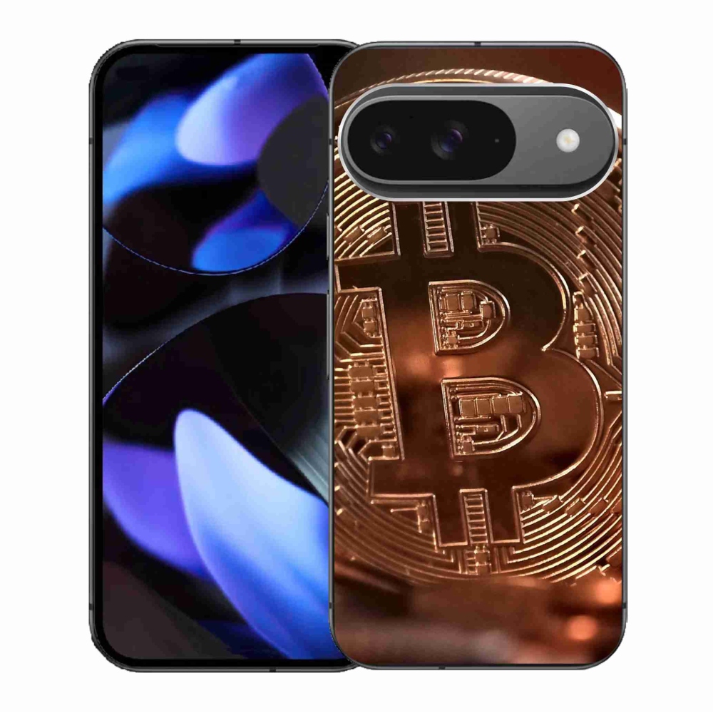 Gelový kryt mmCase na Google Pixel 9/9 Pro - bitcoin